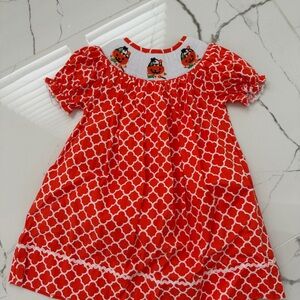 Halloween Smocked toddler  Dress